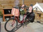 Mooie rode moederfiets